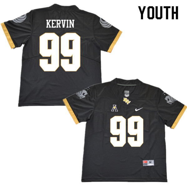 Youth #99 Alan Kervin UCF Knights College Football Jerseys Sale-Black